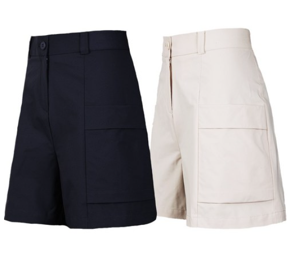 여성 골프반바지 골프웨어 WB 720 스판 여성 뒷밴딩 반바지 팬츠 연습복