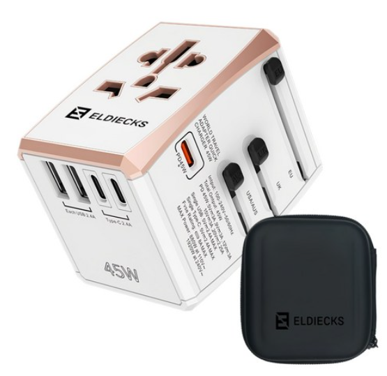 엘디엑크스 5포트 고속충전 PD45W 해외 여행용 멀티 플러그 어댑터
